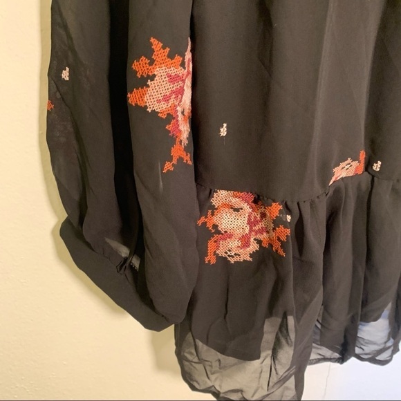 Blue Rain Francesca’s Roxi Cross Stitch Floral Blouse - Picture 8 of 14